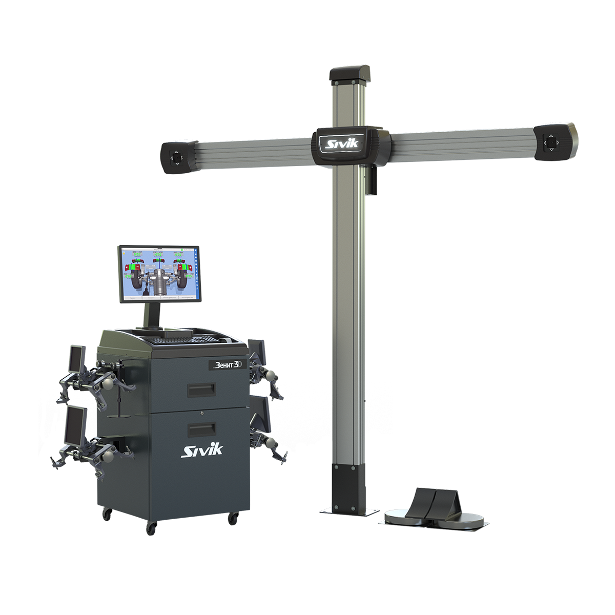 картинка Стенд регулировки развала схождения Зенит-3D ТЛ2КС Sivik